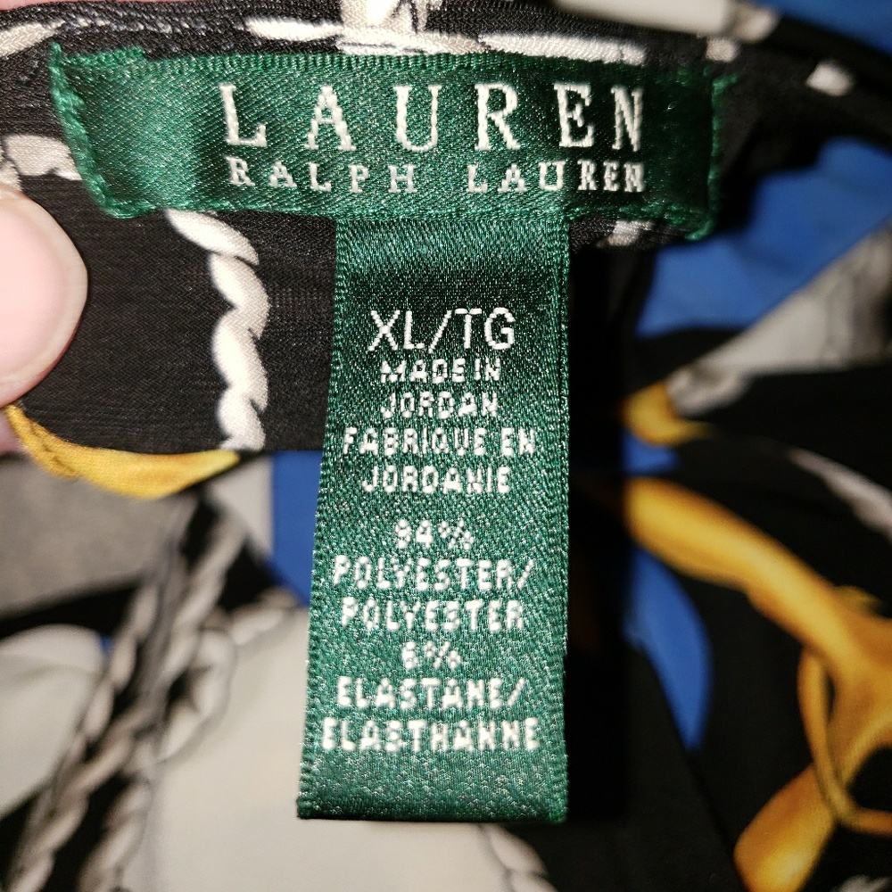 New Lauren Ralph Lauren Nautical Trapeze Dress Size Xlarge - Picture 11 of 13